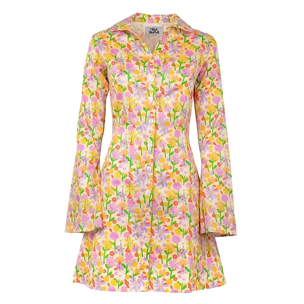 Alja Horvat Floral Long Sleeve Dress